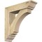 Ekena Millwork Imperial Traditional Rough Sawn Bracket w/ Offset Brace, Douglas Fir, 6"W x 22"D x 22"H BKT0604X22X22IMP01RDF - alternate 1